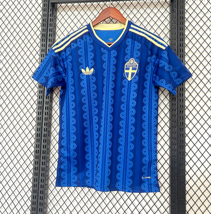 Suède Maillot Football Bleu Saison Coupe Du Monde 2026