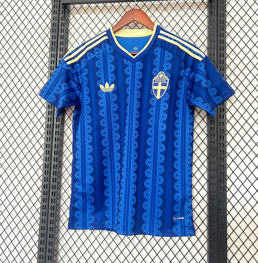 Suède Maillot Football Bleu Saison Coupe Du Monde 2026