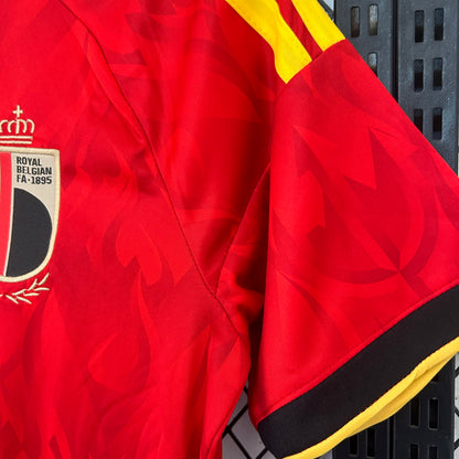Belgique Maillot Football Rouge Saison Coupe Du Monde 2026