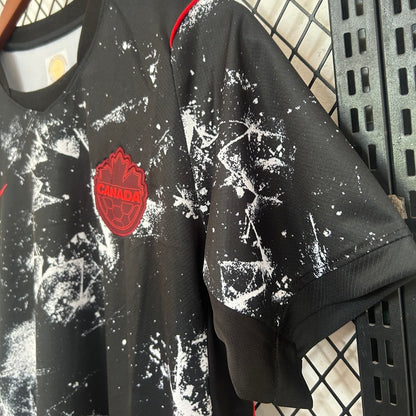 Canada Maillot Football Noir Saison 2026/2027 Coup Du Monde