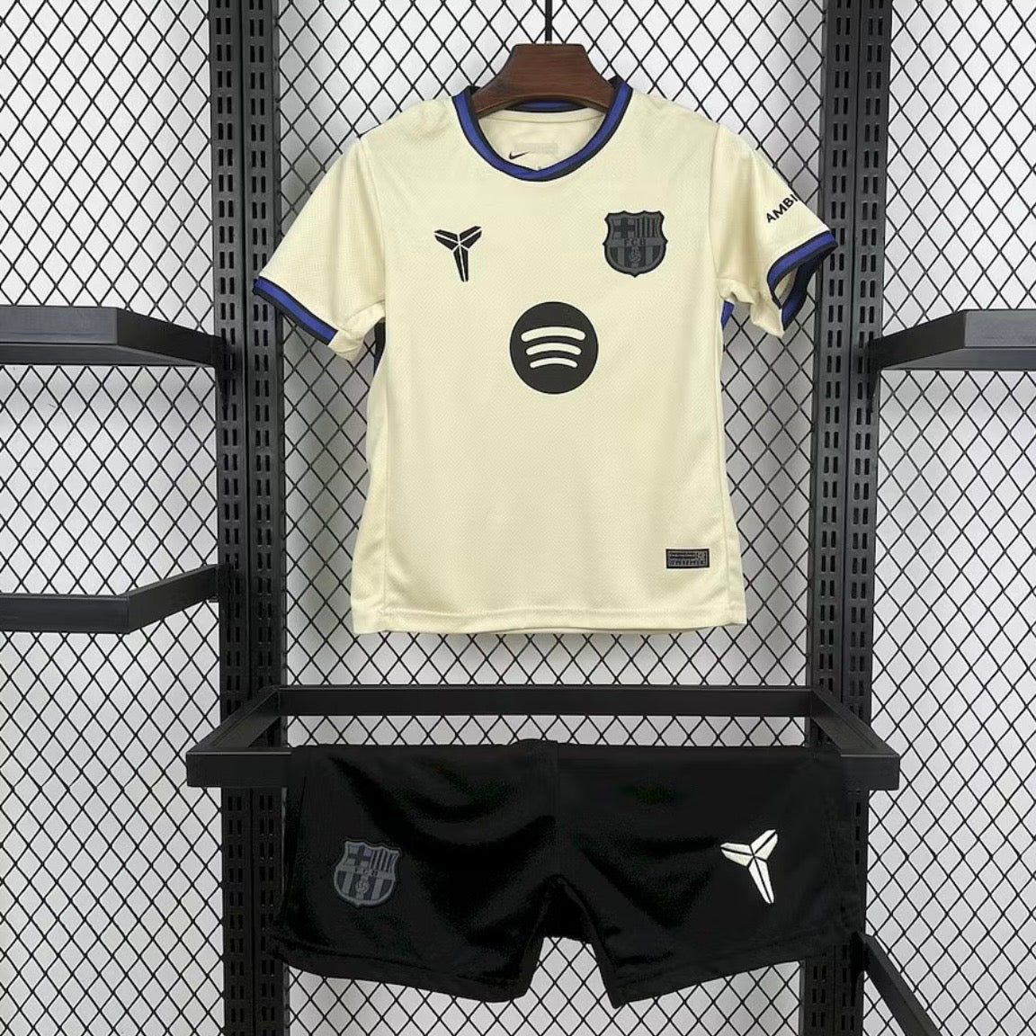 Barcelone Enfant Maillot Football Beige Cassé Saison 2026/2027
