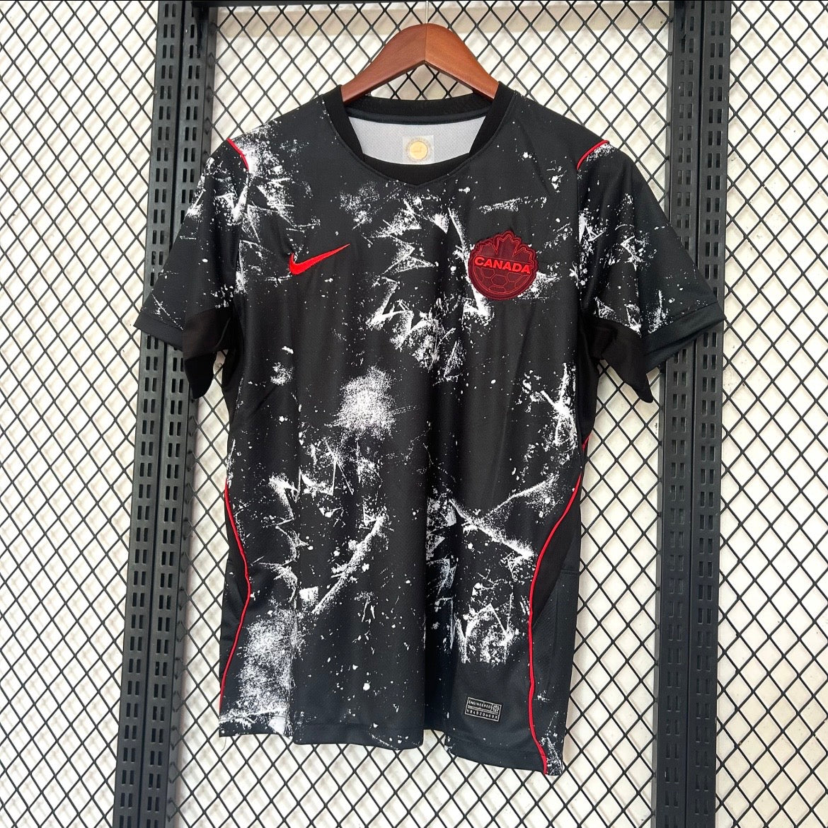 Canada Maillot Football Noir Saison 2026/2027 Coup Du Monde