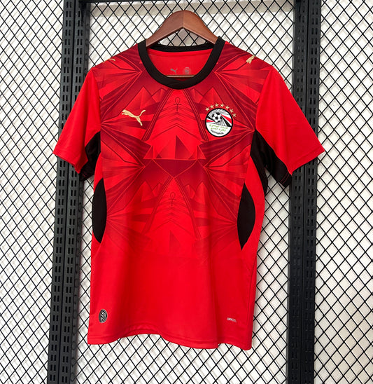 Égypte Maillot Football Rouge Saison Coupe Du Monde 2026