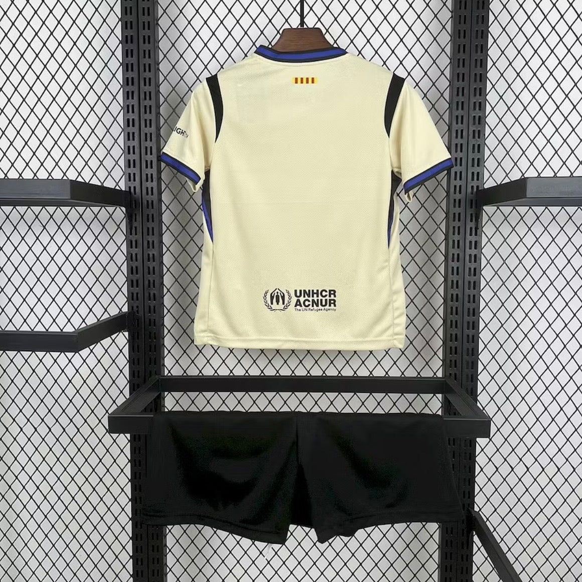 Barcelone Enfant Maillot Football Beige Cassé Saison 2026/2027