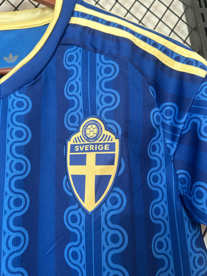 Suède Maillot Football Bleu Saison Coupe Du Monde 2026